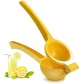 thumbnail image 1 of Extractor de jugo manual Extractor de jugo de limón cítrico, Extractor de jugo de fruta Extractor de jugo de limón, Extractor de jugo manual profesional Herramientas de cocina (Amarillo), 1 of 5