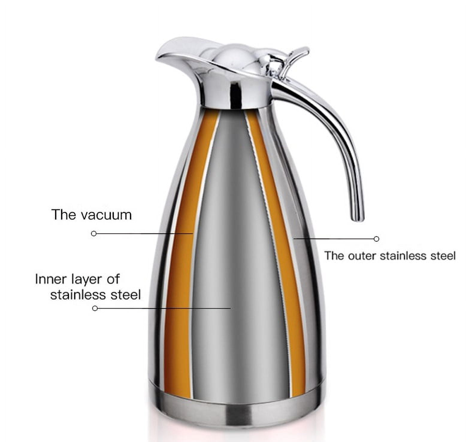 Yummy Sam Thermal Coffee Carafe Stainless Steel 68oz(2 Lifter