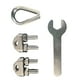 thumbnail image 4 of Juego de accesorios para cerraduras de cable de acero, accesorios para equipos, entrenamiento de gimnasio, ejercicios para 6 mm, 4 of 9