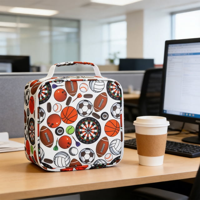 Bolsa de almuerzo Bento para primaria, bolsa de lonchera Oxford de tela impermeable con asa, gran capacidad para comidas escolares y picnics