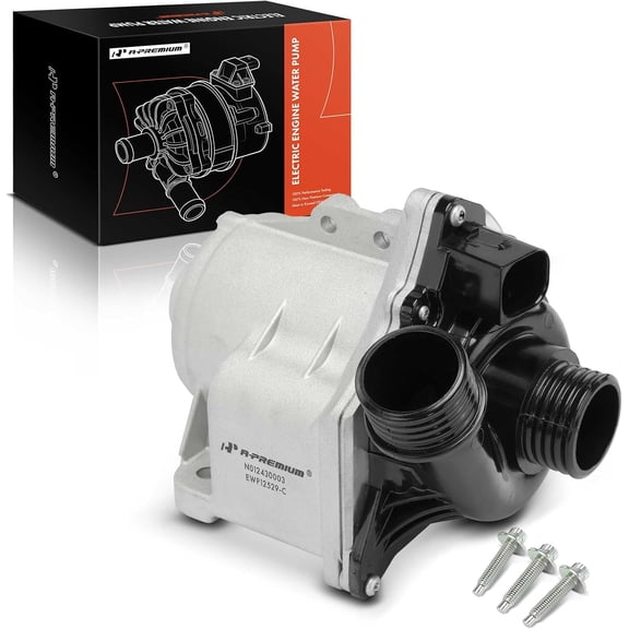 A-Premium Electric Engine Water Pump with Bolts Compatible with BMW Vehicles - 2007-2019 - 135i, 335i xDrive, 535xi, 640i, 740i, 740Li, X1, X3, X4, X5, X6, Z4 & More - V6 3.0L, Replace# 11517632426