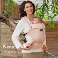 thumbnail image 4 of Portabebés Momcozy, de malla transpirable, ergonómico, 3,2-20 kg, color rosa, 4 of 9