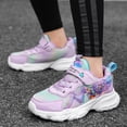 thumbnail image 2 of Djtdsds Toddler Girls Mesh Walking Shoes Lightweight Breathable Casual Sneakers with Cute Character Design Size:7-8 Years, 2 of 9