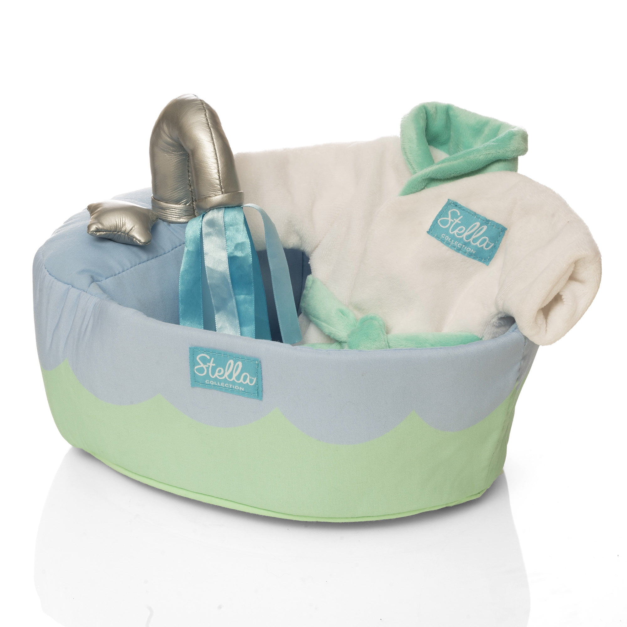 Manhattan Toy Stella Collection Soft Bath Playset with Accessories for 12" and 15" Soft Dolls