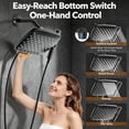 thumbnail image 4 of HOPOPRO 10 Inch Rain Shower Head with Handheld, Dual 2-in-1 Combo, High Pressure Waterfall Showerhead, 7 Spray Modes with Hose 71" Stainless Steel, 4 of 10