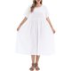 thumbnail image 1 of Vestido suelto de mujer con bolsillos Puntos Manga corta Vestido de algodón festivo Romacci Vestido, 1 of 7