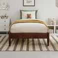 thumbnail image 4 of AFI Pasadena 14" Walnut Solid Wood Low Profile Platform Bed, Twin, 4 of 11