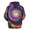 thumbnail image 3 of Galaxy Spiral Nebula Art 3D Print Hoodie Men Women Autumn Thin Pullover Sweatshirt Vintage Streetwear Tops, 3 of 6