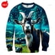 thumbnail image 1 of Sudadera con capucha con estampado 3D de cabras gritando de Harajuku, sudadera con cuello redondo con gráfico de ovejas, sudadera con capucha divertida para niños, sudadera con cuello redondo, 1 of 5