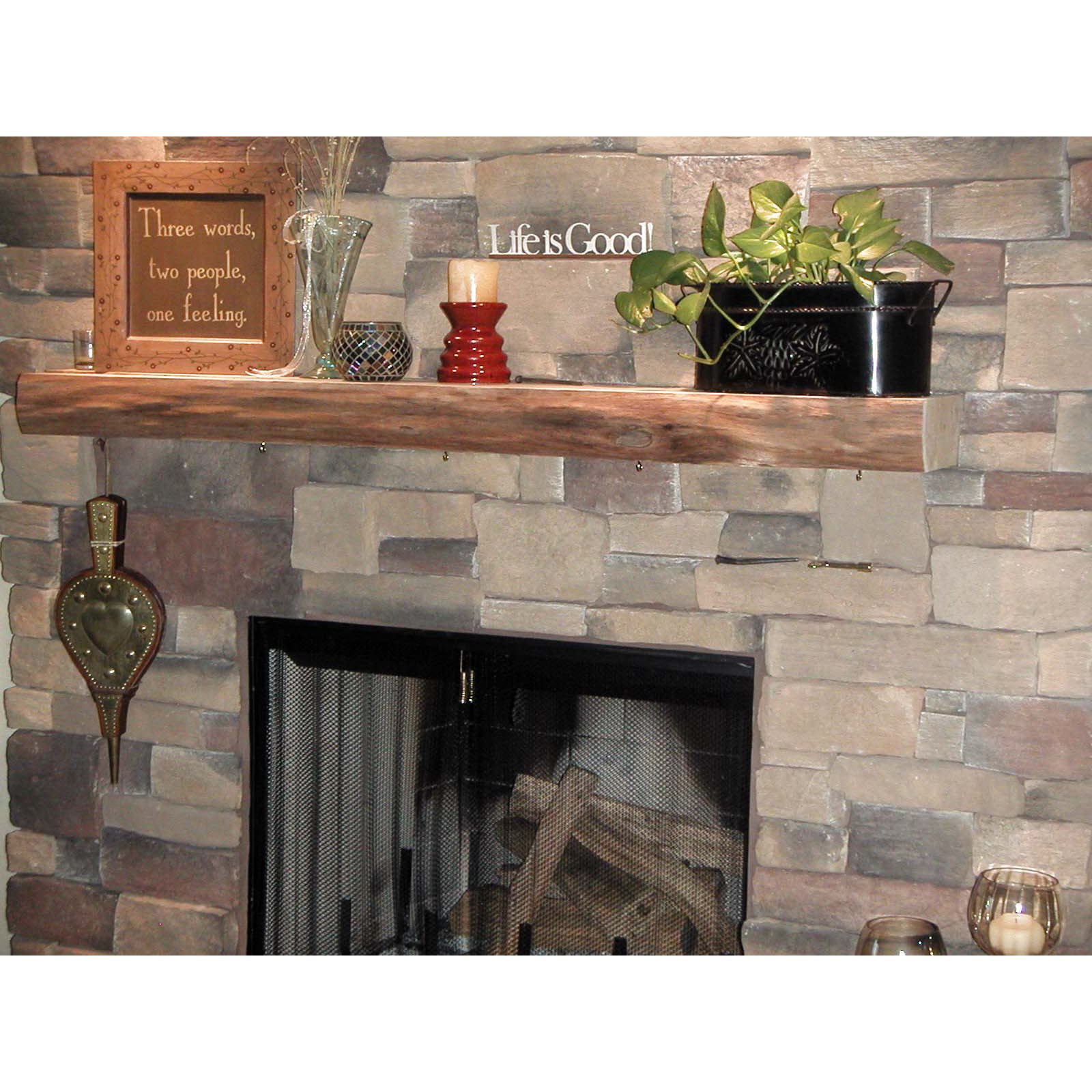 Free Shipping. Buy Kettle Moraine Hardwoods Morton Rustic Fireplace Mantel Shelf at Walmart.com