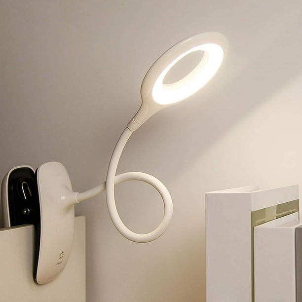 LED clamp lamp bed reading lamp clamp with touch sensor, bed desk lamp
