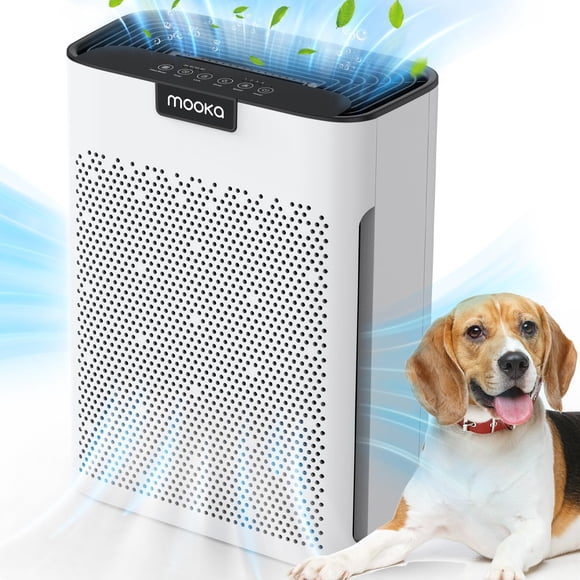 Purificador de aire MOOKA KJ190L para habitaciones grandes de 2000 pies cuadrados con filtro HEPA