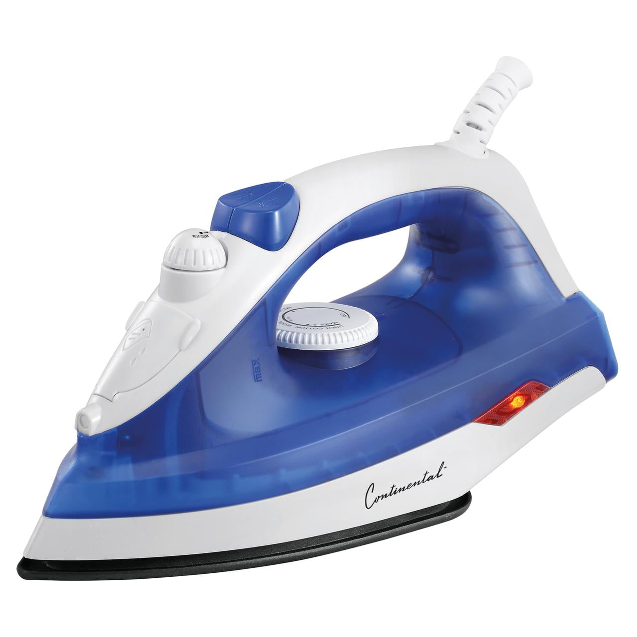 Continental Electric Steam & Dry Iron Non-Stick Soleplate Blue Finish
