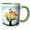 Green/White, variant on 3drose, Colorful Tree, 11oz Two-tone Red Mug