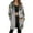 Grey, variant on Jacket Women Longline Jackets Christmas Print Winter Cozy Lined Full Zip Outerwear for Cold Weather Coats for Women Black L