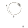 thumbnail image 2 of Delight Jewelry Silvertone Tea Cup Silver-tone Paw Infinity Link Chain Bracelet, 6"+2" Extender, 2 of 3