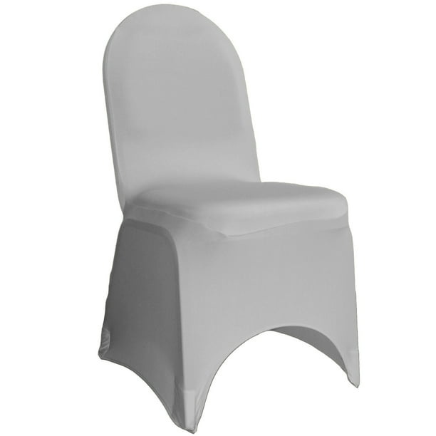 Your Chair Covers Stretch Spandex Banquet Chair Cover Gray for