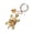 Yellow, variant on Keychain Sparkling Rhinestones Turtle Shape Bag Ornament with Faux Pearls Decor Bags Keys Decoration