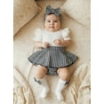 thumbnail image 6 of VeFlora Girl Fall Romper Dress Long Sleeve Romper Headband Socks Set Clothes, 6 of 9