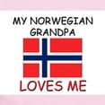 thumbnail image 2 of CafePress - My Norwegian Grandpa Loves Me Infant Bodysuit - Baby Light Bodysuit, Size Newborn - 24 Months, 2 of 4