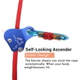 thumbnail image 2 of Rope Ascender,Rock Climbing Tree Arborist Rope Grab Self-Locking Rope Grip for Outdoor Climbing and Rescue 8-13MM,Blue, 2 of 9