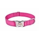 thumbnail image 3 of Collar para perro, collar clásico ajustable de nailon reflectante con acolchado de malla suave y transpirable para perros medianos, talla M, rosa., 3 of 5