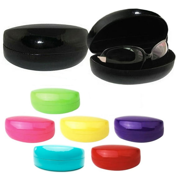 1 Large Protective Hard Clam Shell Glasses Case for Eyeglasses Sunglasses Box