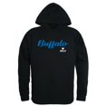 thumbnail image 1 of W Republic 558-274-BLK-01 Men Buffalo Bulls Script Hoodie, Black - Small, 1 of 1