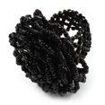 thumbnail image 4 of Avalaya Bague Extensible en Perles de Verre Noires, 4 of 4