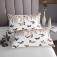 thumbnail image 3 of Erosebridal Chic Butterfly Coverlet Set Twin for Girls, Botanical Eucalyptus Bedding Set, Microfiber 2pcs, 3 of 5