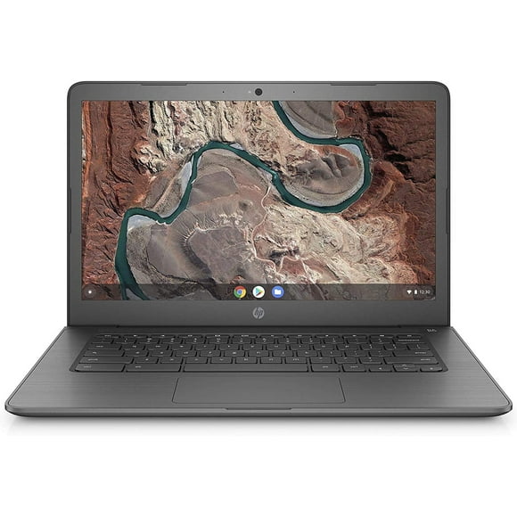 Refurbished (Good) HP Chromebook 14 HD Laptop (AMD a4-9120C, 4GB RAM, 64GB eMMC, Chrome OS) - Chalkboard Grey (14-db0002ca)