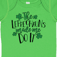 thumbnail image 4 of Inktastic St. Patrick's Day the Leprechauns Made Me Do It Boys or Girls Baby Bodysuit, 4 of 5