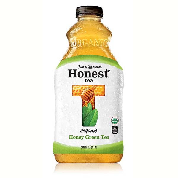 Honest Tea Organic Honey Green Tea 59 oz Plastic Bottles Pack of 8