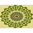 thumbnail image 1 of Ahgly Company Machine Washable Indoor Rectangle Transitional Olive Green Area Rugs, 7' x 9', 1 of 7