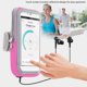 thumbnail image 5 of Bolsa de brazo Pantalla táctil Soporte de teléfono Fitness Manga de bolsas de brazalete para 5.2-6.0 pulgadas celular, rosa Guardurnaity AP001362-07, 5 of 7