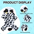 thumbnail image 3 of TELOLY Kitten Clothes,Coral Fleece Dog Costumes for Approximately 5.51 Lbs Pet,Winter Warm Cow Transformation Costume Cat Clothes,Black,S, 3 of 7