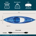thumbnail image 6 of Pelican - Yosemite 100X Sit Inside Recreational Kayak with Paddle - 10 ft - Fade Deep Blue/White, 6 of 8