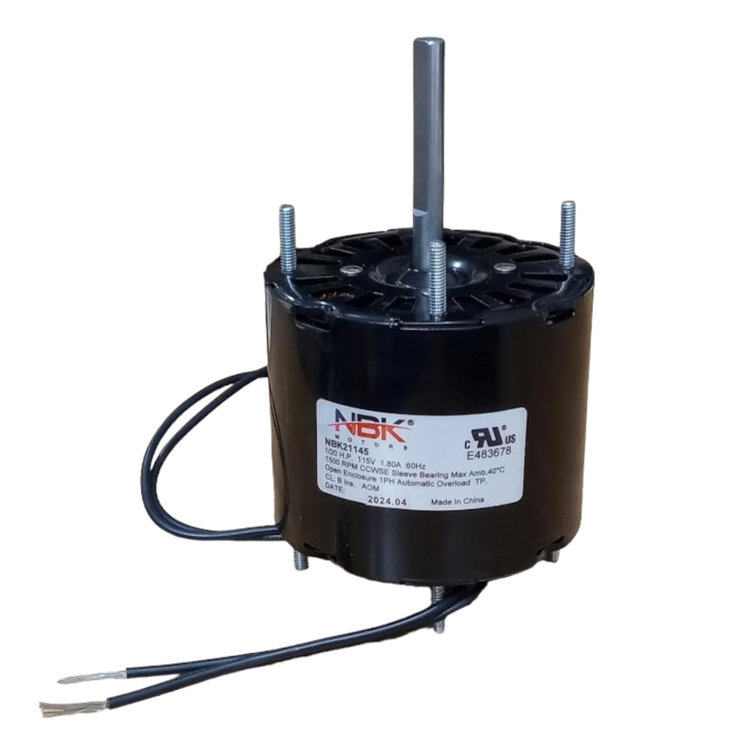 Englander Pellet Stove Auger Motor – 1 RPM CCW With Hole, Ball Bearing, PU-047040