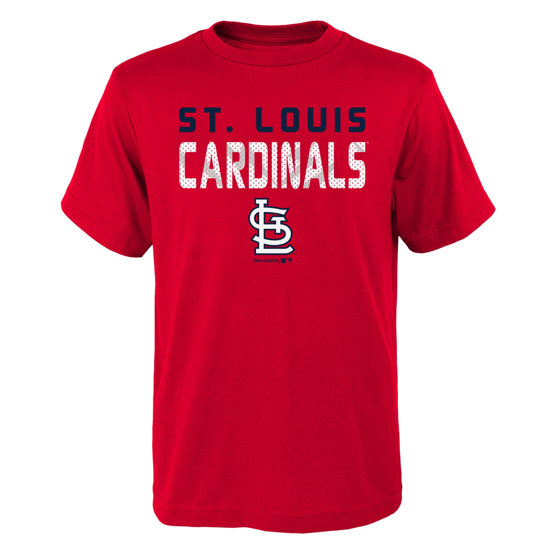 St Louis CARDINALS - MLB St Louis CARDINALS TEE Short Sleeve Boys Team Name and LOGO 100% Cotton ...