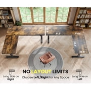 L-shaped Standing Desk – Adjustable Height Electric Desk With Memory Controller