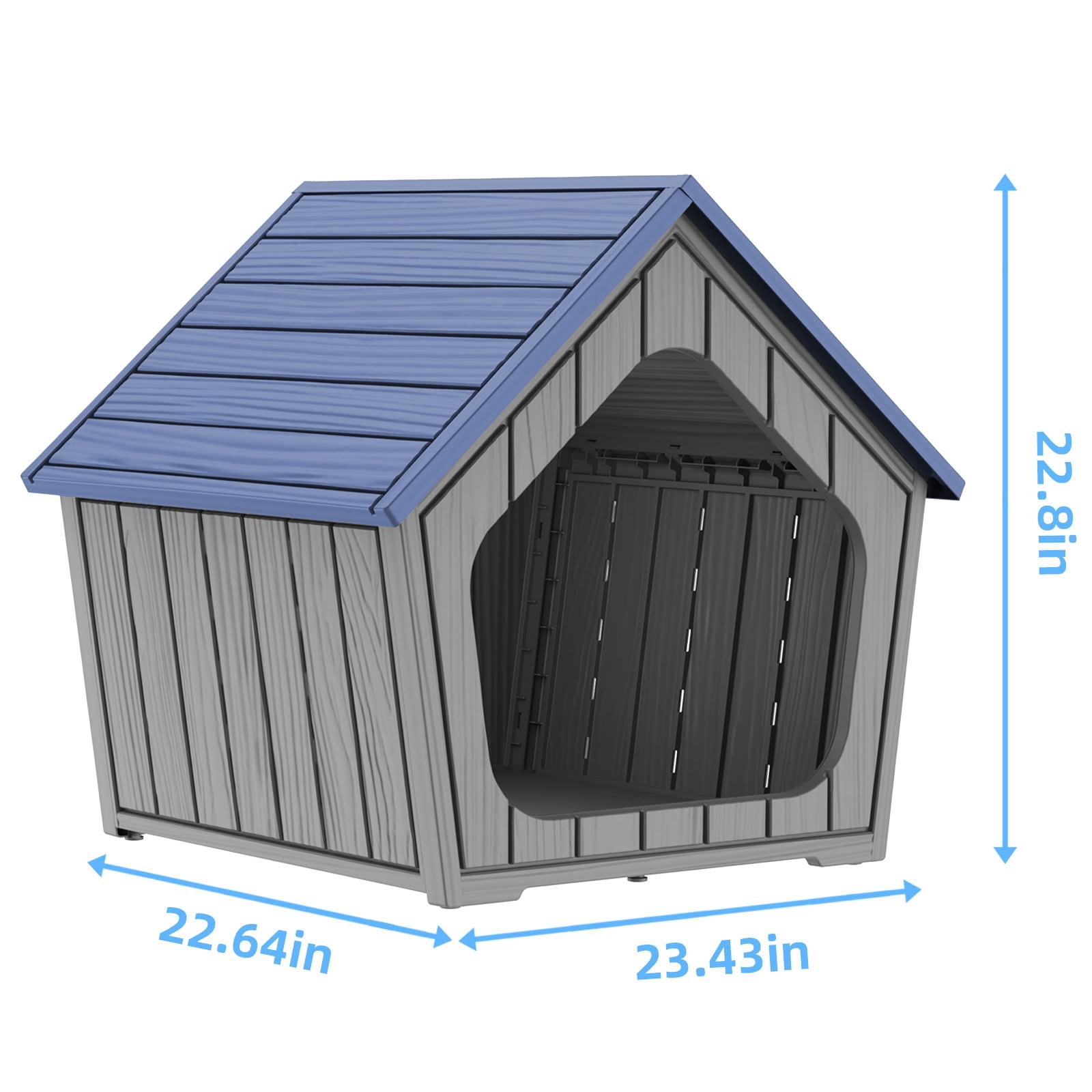 MAYEERTY Small Cute Cat Dog House, Tool-Free Installation Durable Pet House for Outdoor/Indoor