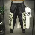 thumbnail image 2 of Pantalones cargo para hombre, pantalones de jogging, pantalones de pesca de verano para hombre, pantalones holgados informales de calle con estilo coreano, ropa larga, emo, spandex, 2 of 5