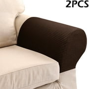 Gpoty 2pcs Sofa Arm Covers Armrest Cover High-Grade Spandex Stretch Arm Caps Waterproof Furniture Protector Dustproof Sofa Towel Slipcovers Armchairs Covers for Sofa Couches Recliner Armchairs