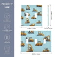 thumbnail image 3 of Dailycode Light Switch Plate Covers 3 Gang Wall Plate Plastics Outlet Covers for Kitchen Home Office Decor Yellow Excavators, 3 of 8