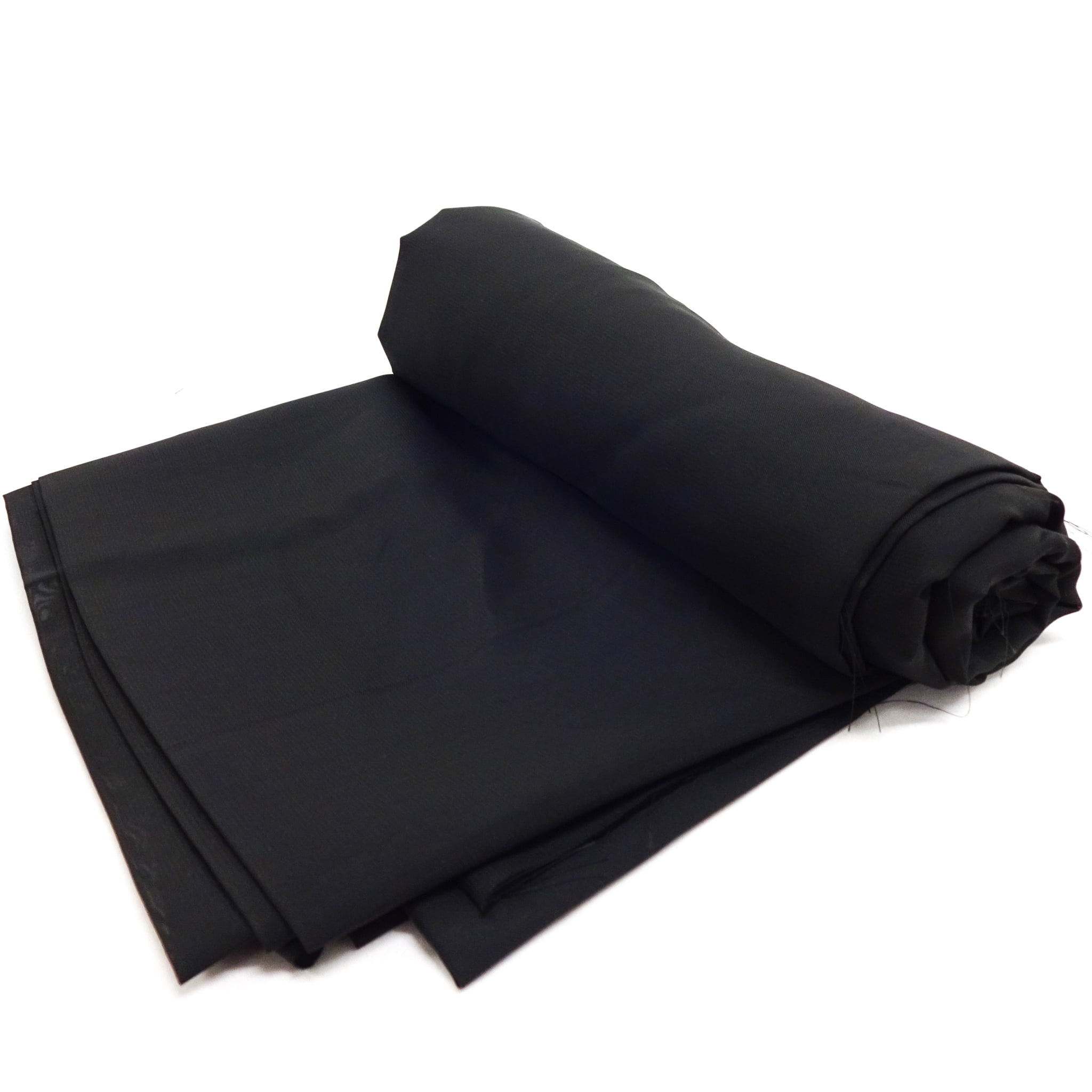Shason Textile 60" x 3 yd 100% Polyester Chiffon Solid Craft Fabric, Black