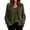 Army Green, variant on Women's Oversized Sweaters Loose Fit V Neck off the Shoulder Sweater Long Sleeve Knit Pullover Spring Clothes Fashion Outfits(White,X-Large)