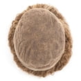 thumbnail image 4 of Full Lace Men's Toupee 15mm Curly Breathable Male Hair Prosthesis Natural Human Hair System Unit, 4 of 6