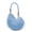 Blue, variant on Handwoven Seashell Bags ,Crochet Summer Bag, Boho Knitted Evening Clutch Purses, Crossbody Shoulder Bag with Pearl Strap