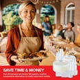 thumbnail image 6 of 780 Piece Clear Plastic Dinnerware Set, Service for 120 Guests, Heavy Duty Every Day Use Plastic Plates, Cups, and Utensils, Disposable Dinnerware Set for Weddings, Graduations, and Birthday Parties, 6 of 8