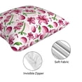 thumbnail image 4 of Throw Pillow Covers, Colorful Eggs Lilies Flowers Soft Square Pillow Cases with Invisible Zipper for Couch Bed Sofa, Farmhouse Fall Home Decor 18"x18", 4 of 7